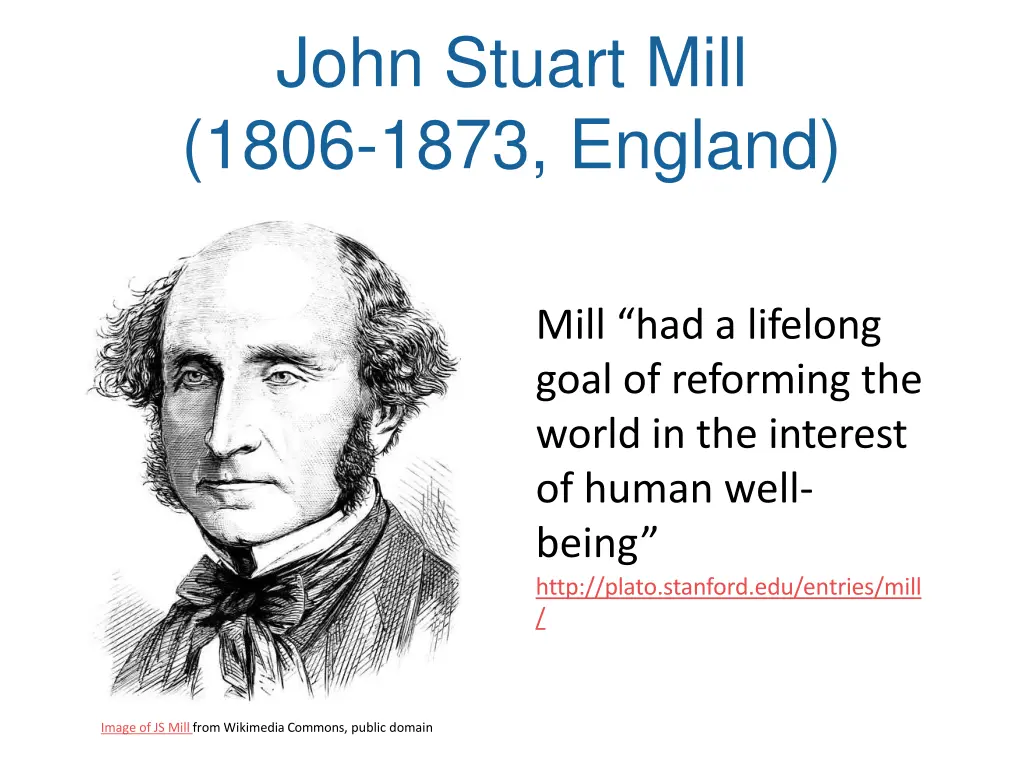 john stuart mill 1806 1873 england