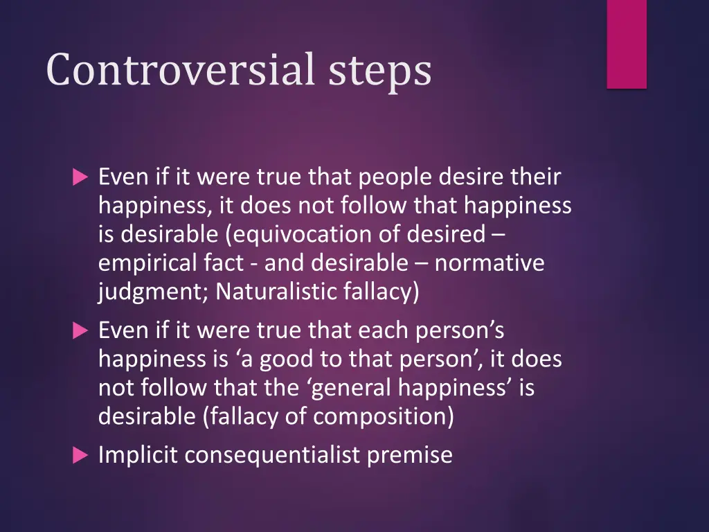 controversial steps