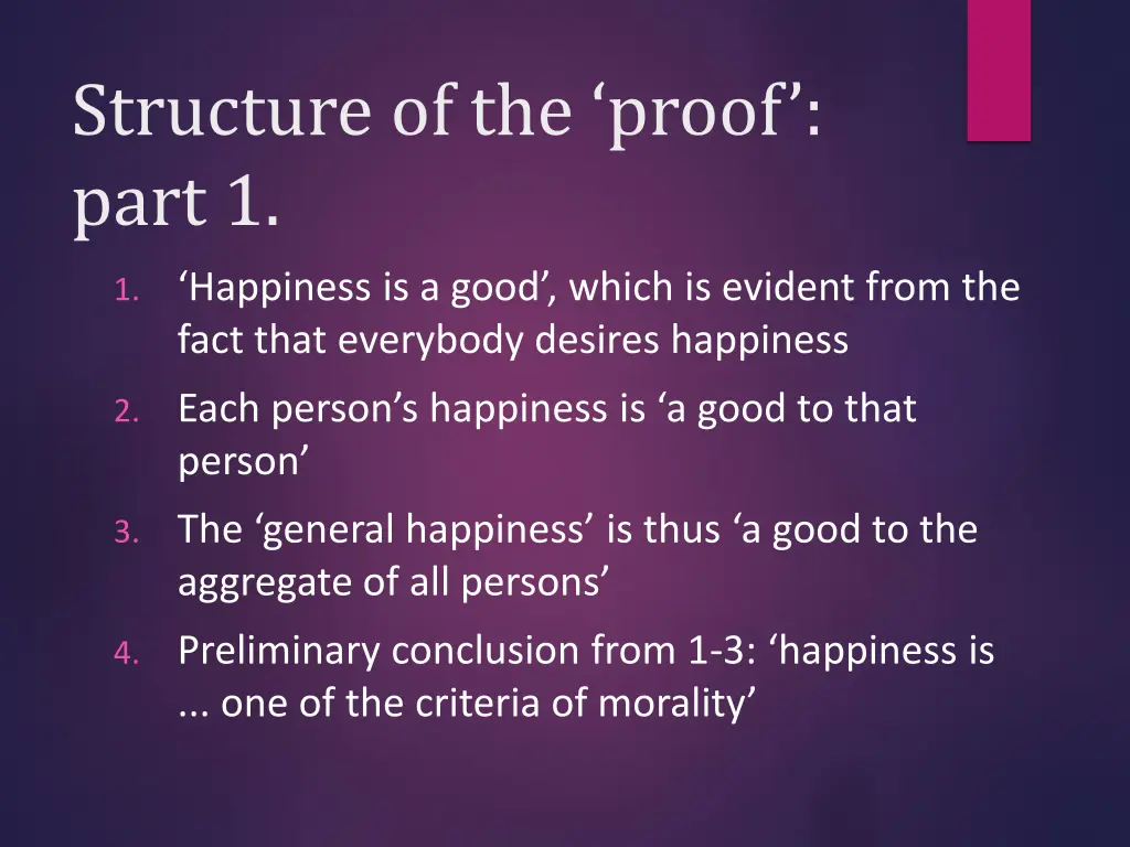 structure of the proof part 1