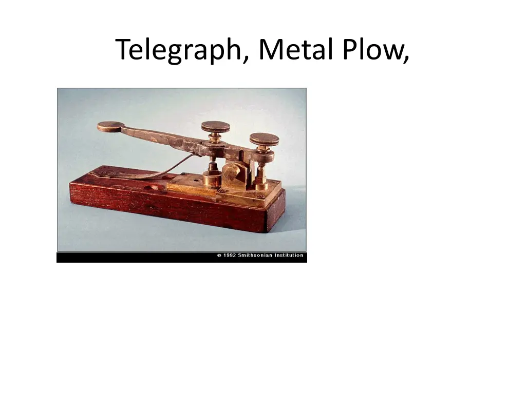 telegraph metal plow