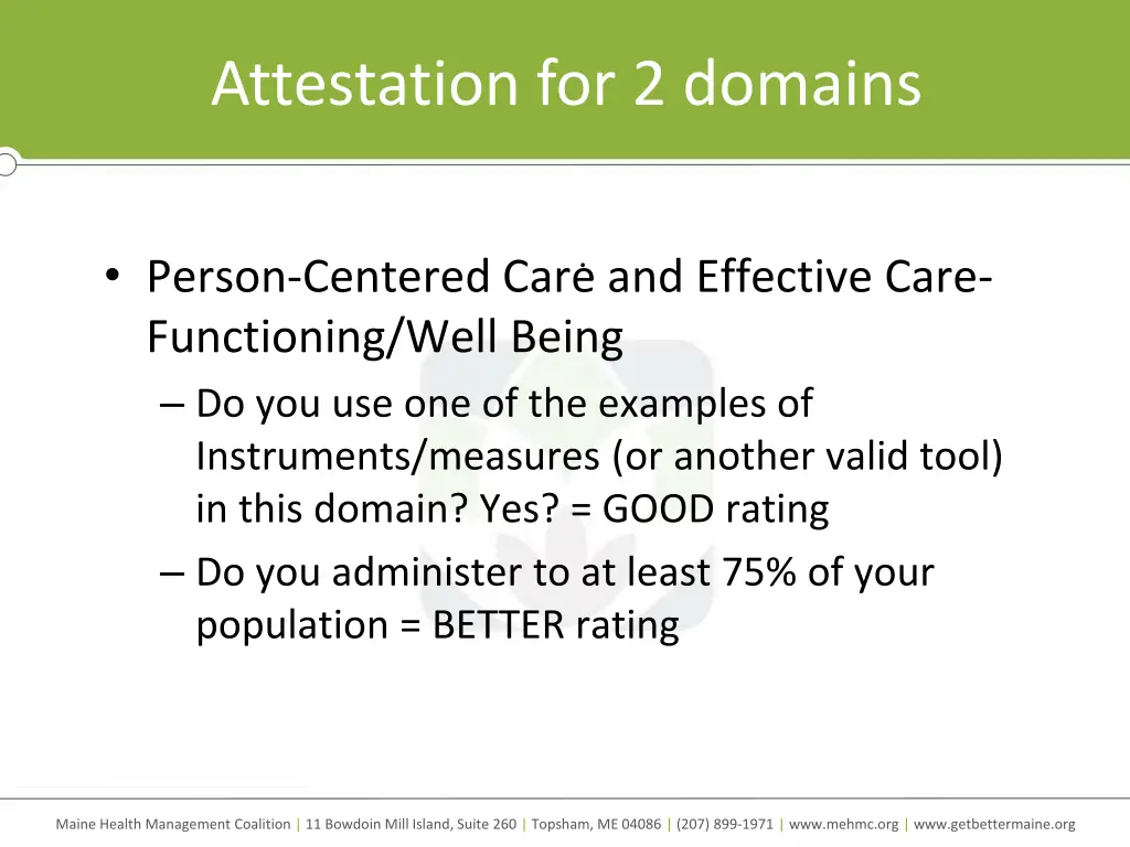 attestation for 2 domains