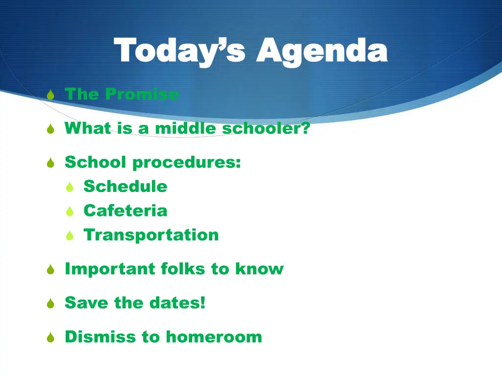 today s agenda today s agenda