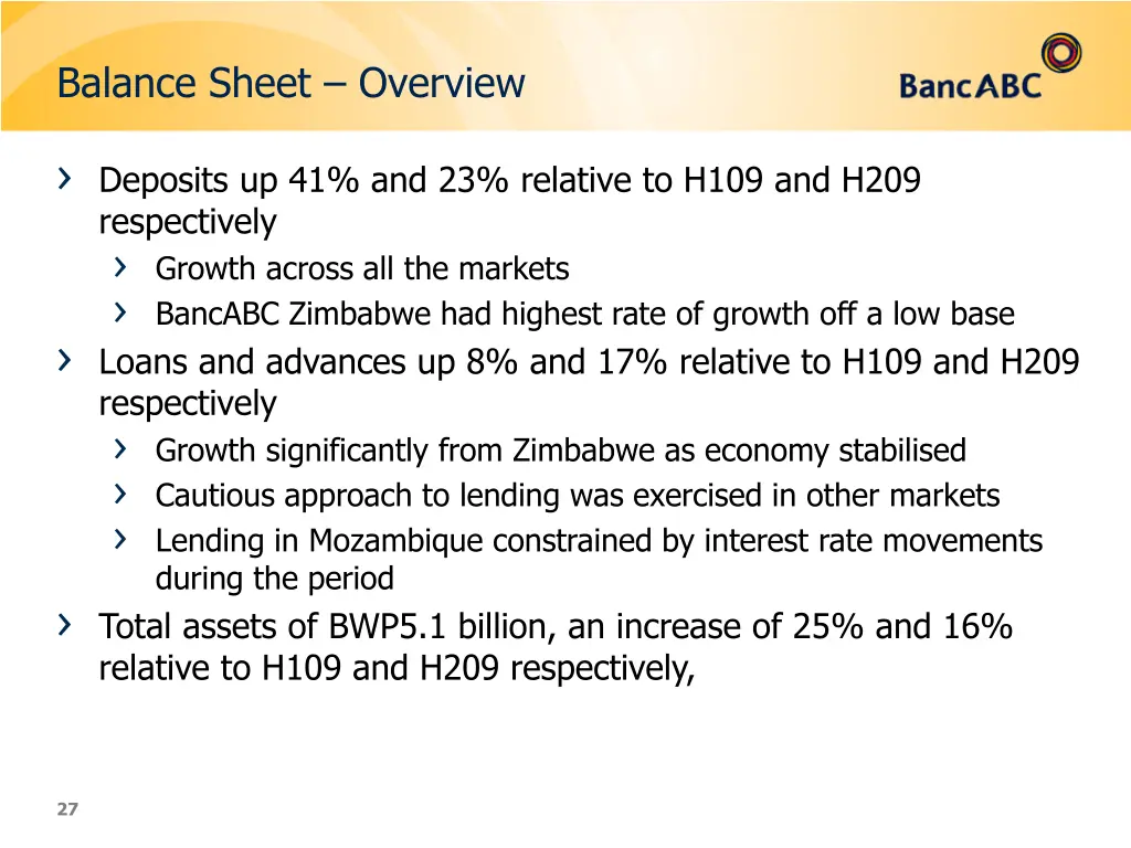 balance sheet overview