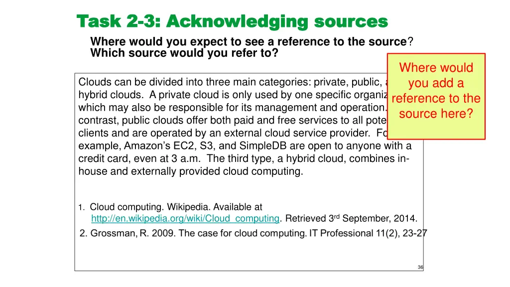 task 2 task 2 3 acknowledging sources 1