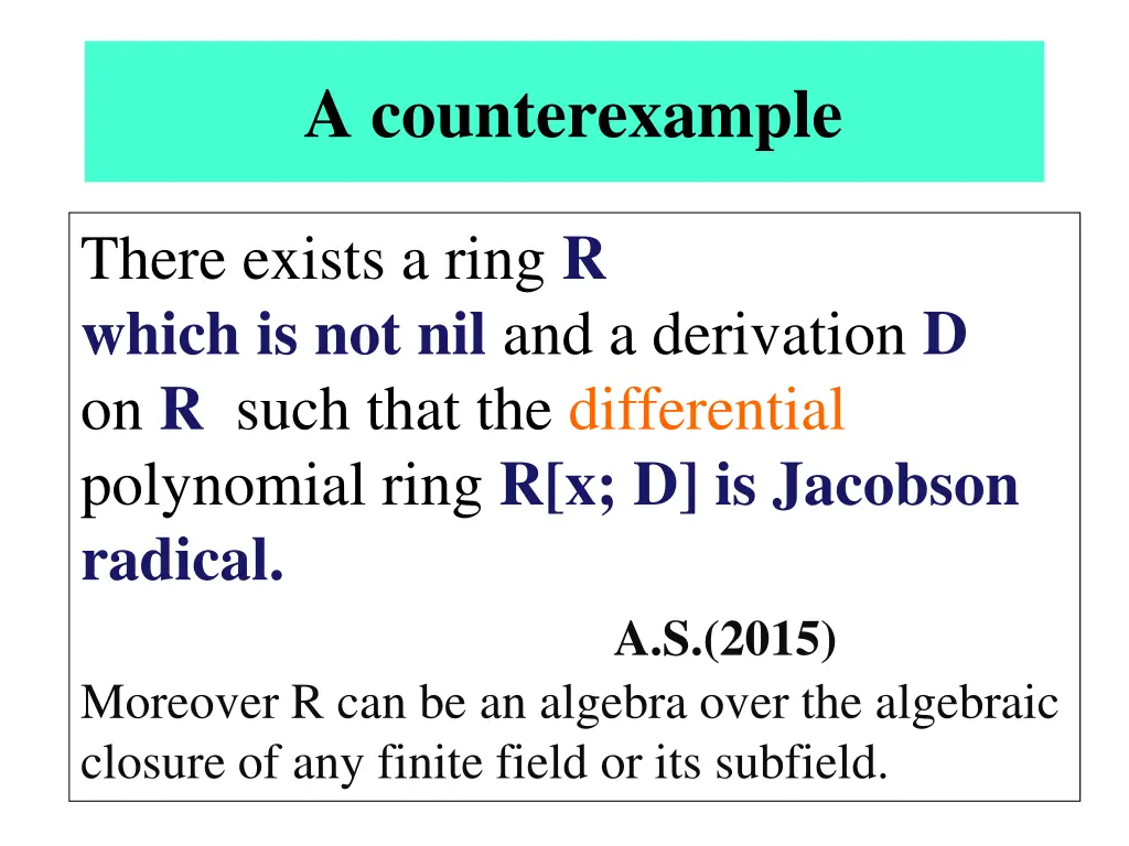 a counterexample 1