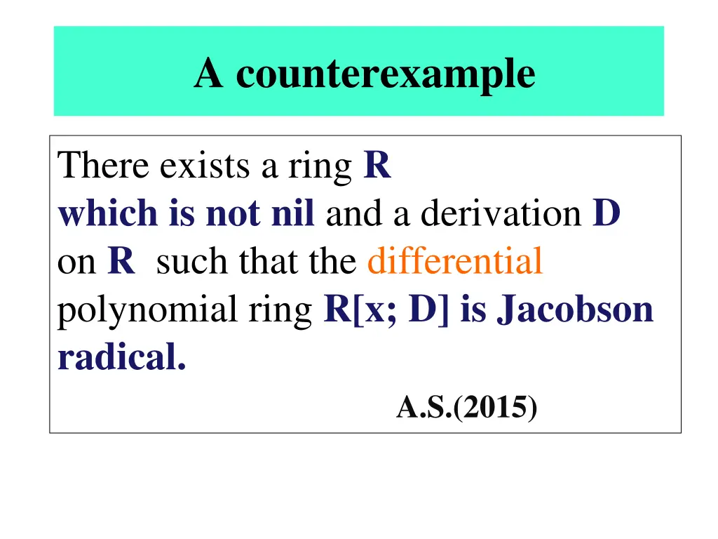 a counterexample