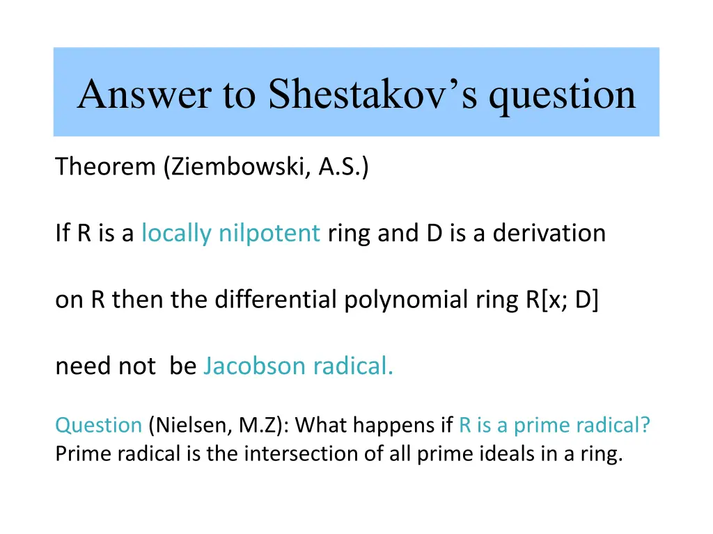 answer to shestakov s question