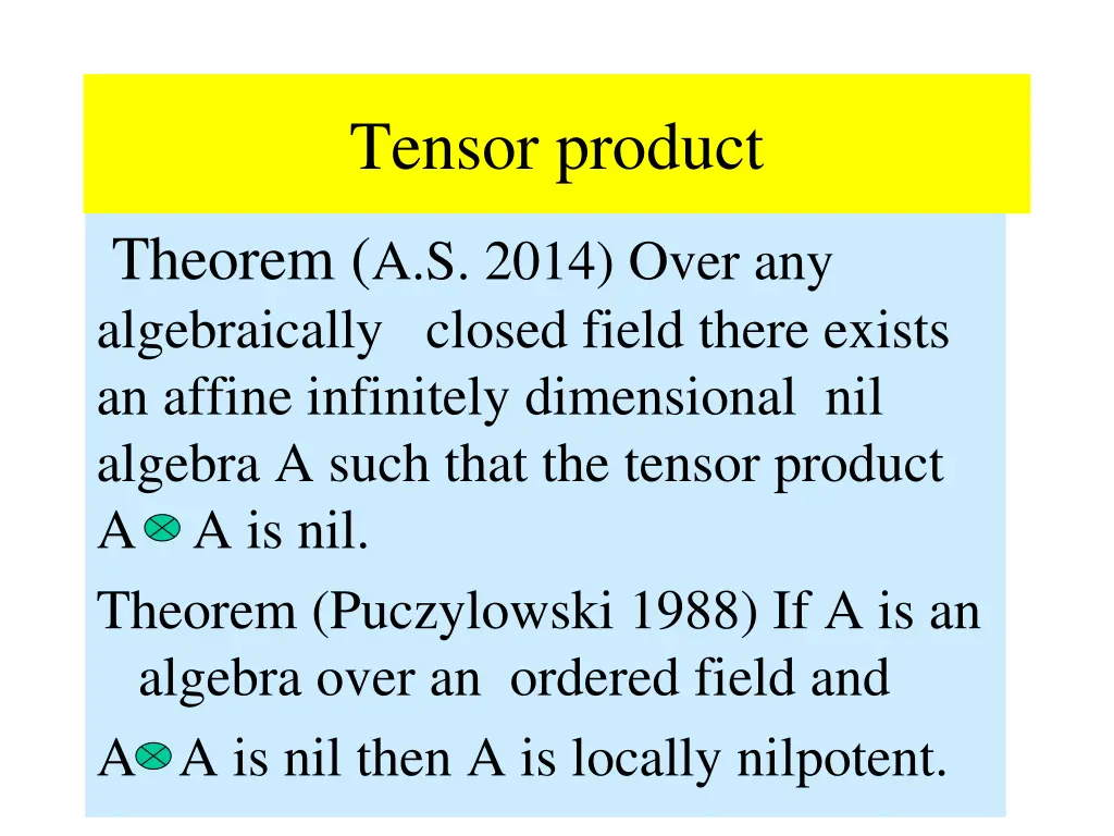 tensor product