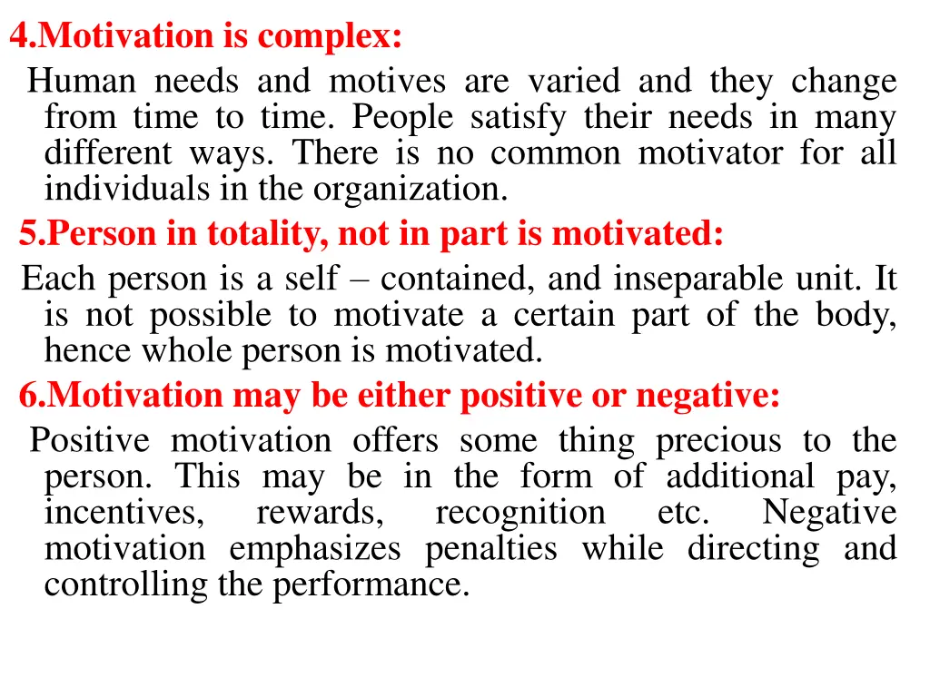 4 motivation is complex human needs and motives