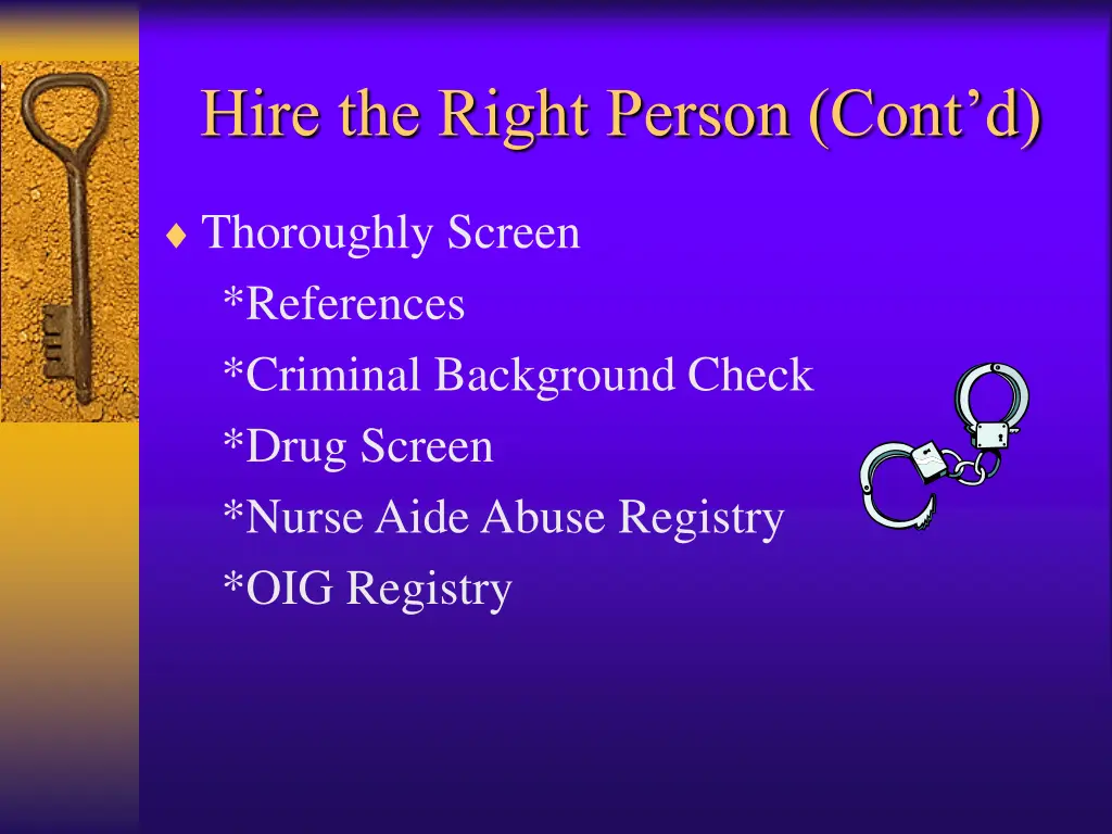 hire the right person cont d