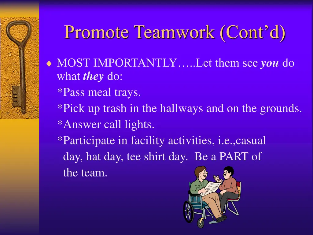 promote teamwork cont d 2