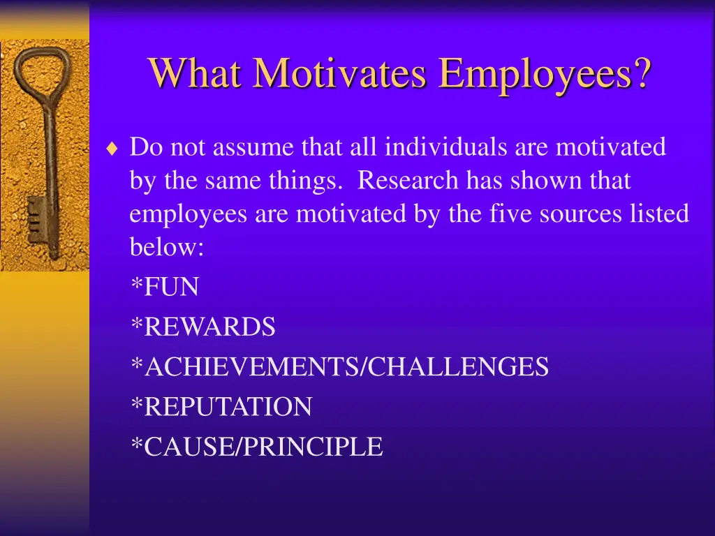 what motivates employees