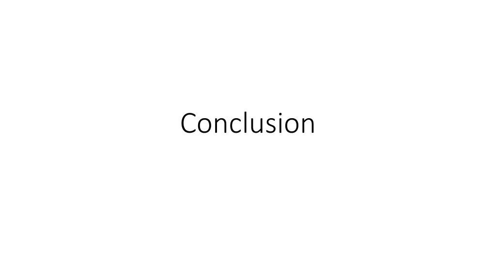 conclusion