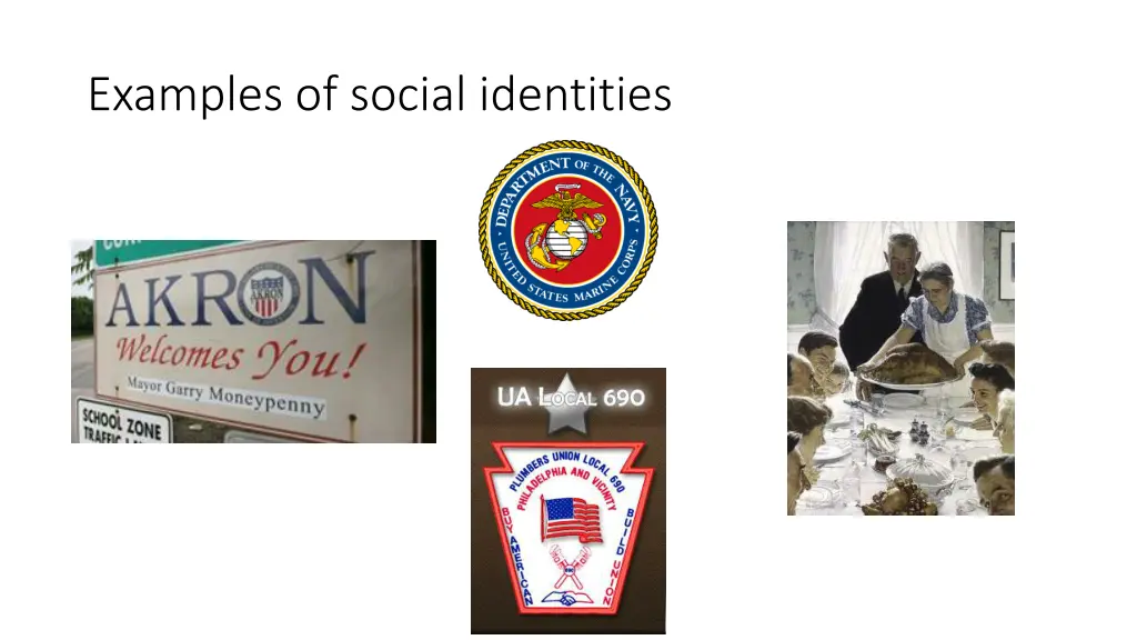 examples of social identities