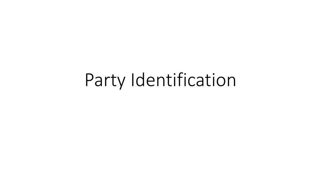 party identification