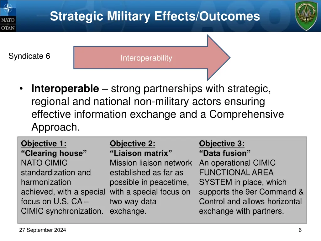 strategic military effects outcomes 5