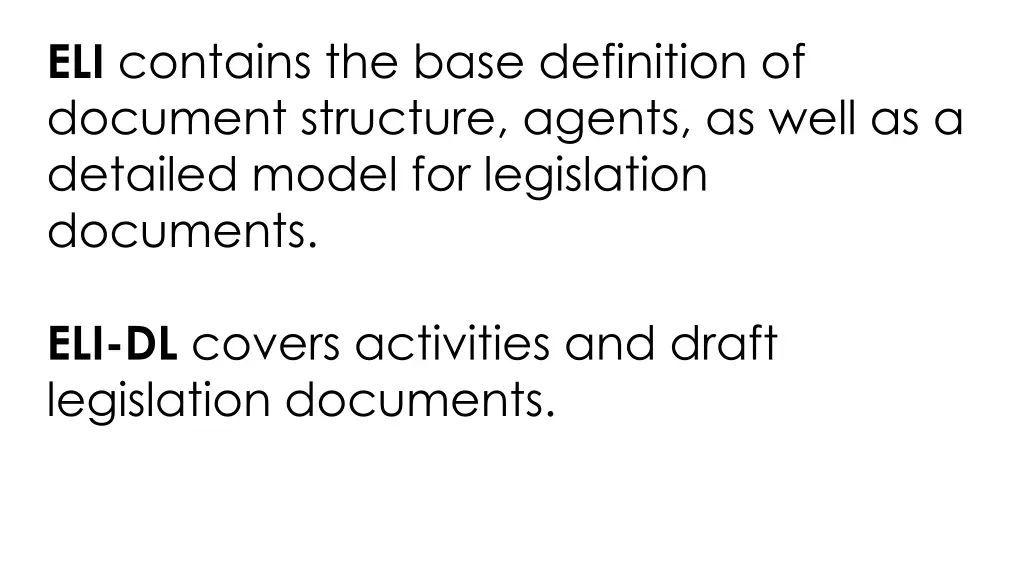 eli contains the base definition of document