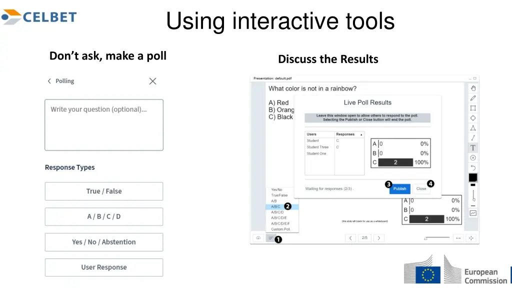 using interactive tools