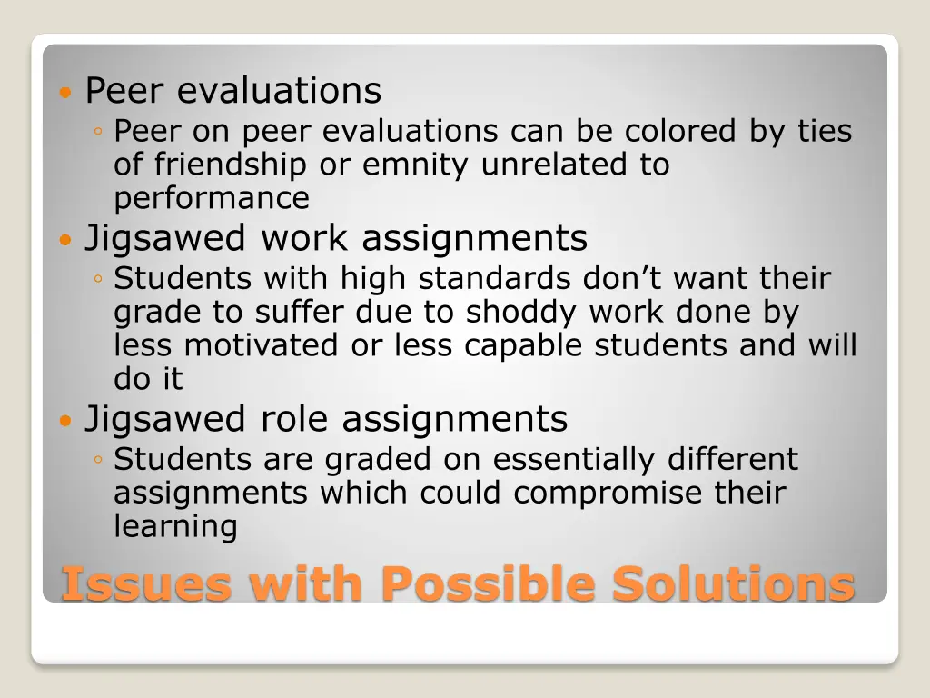 peer evaluations peer on peer evaluations