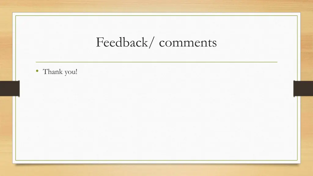 feedback comments