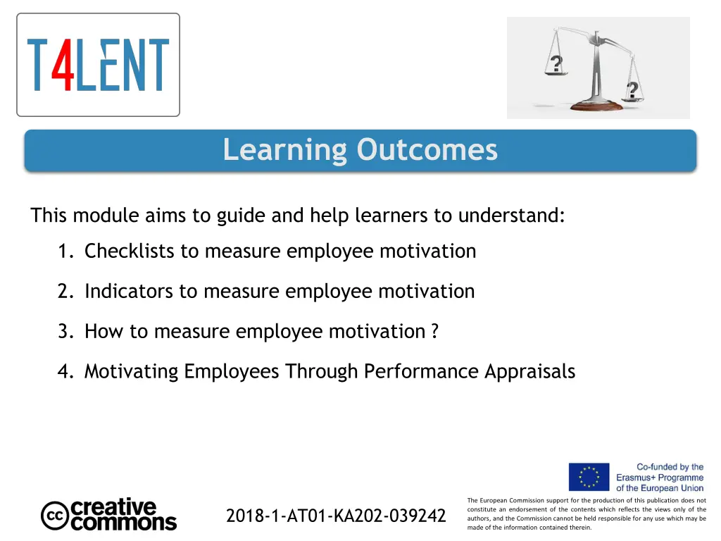 learning outcomes