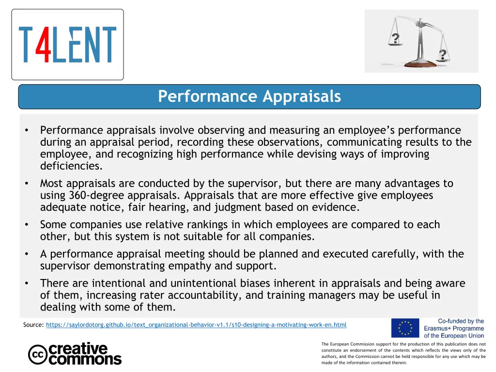 performance appraisals