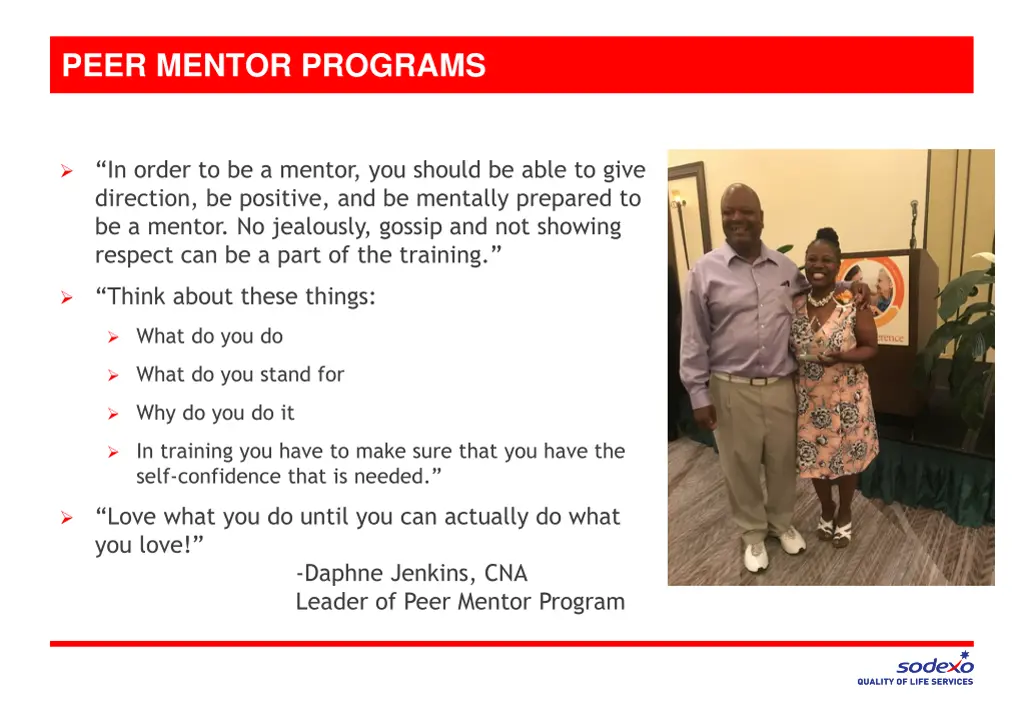 peer mentor programs