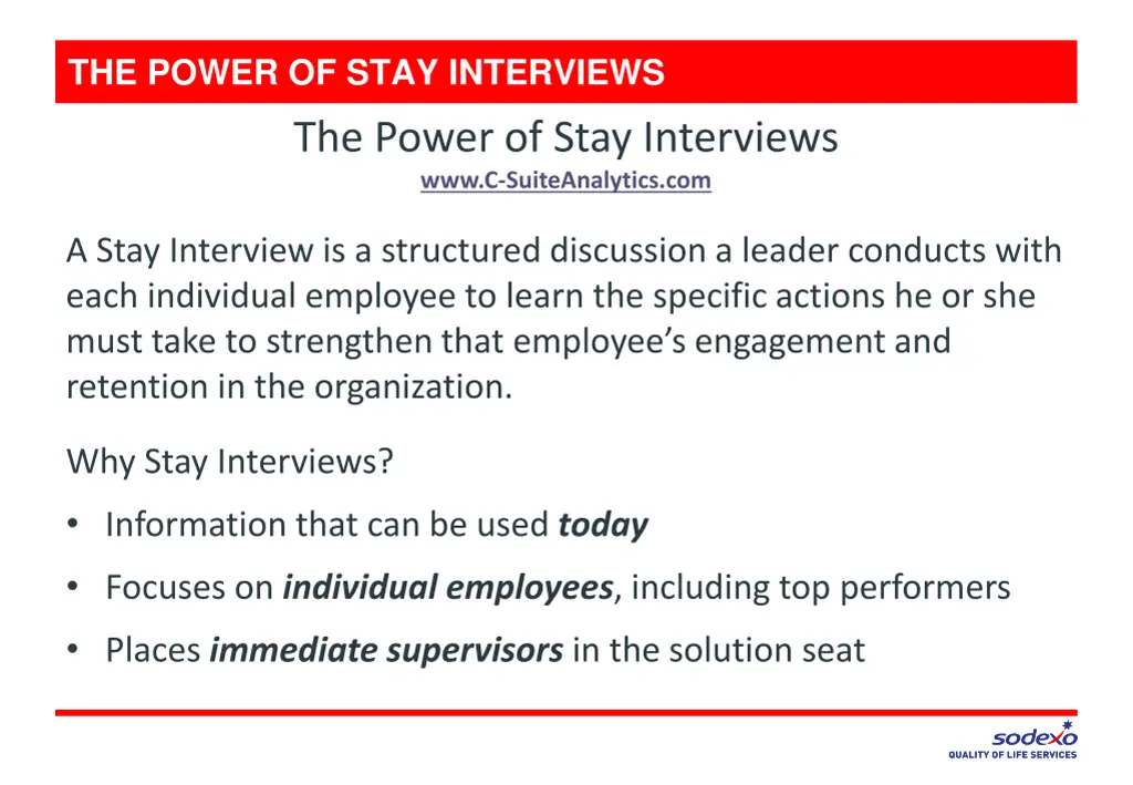 the power of stay interviews