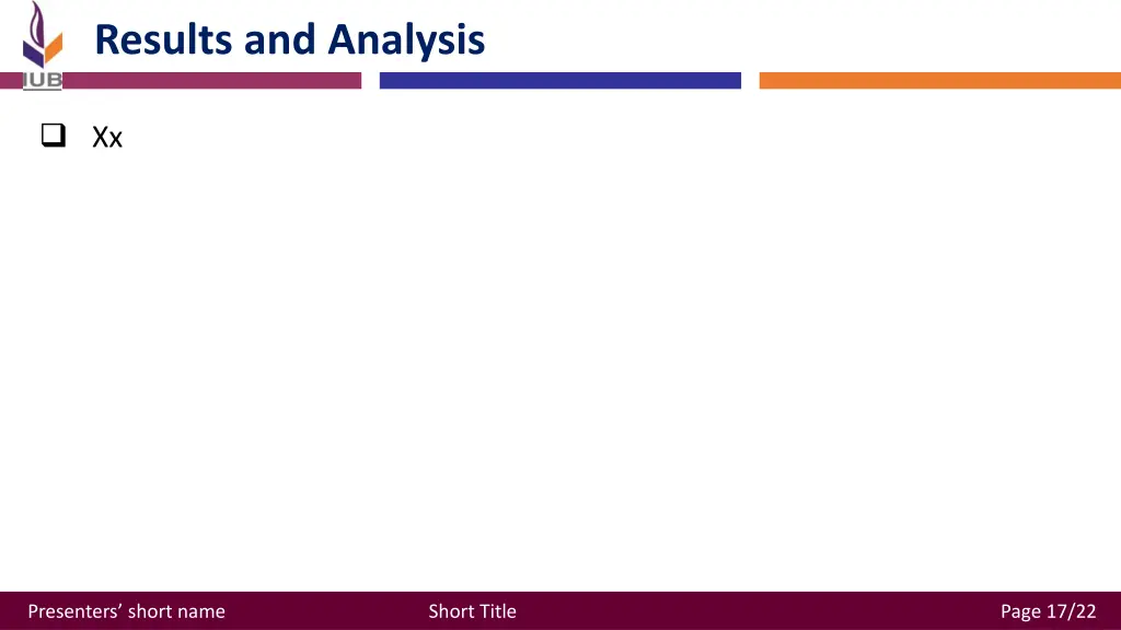 results and analysis