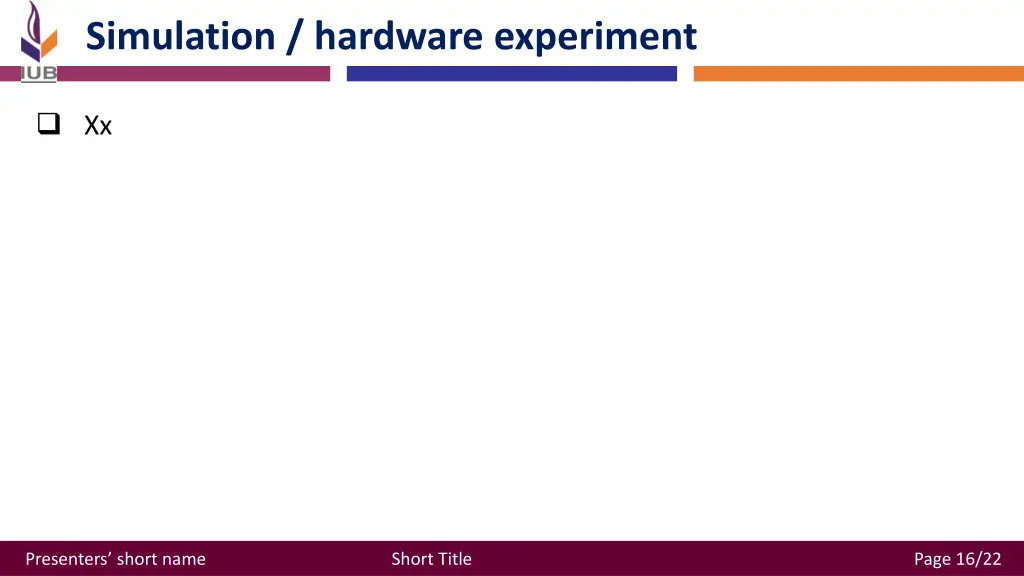 simulation hardware experiment 1