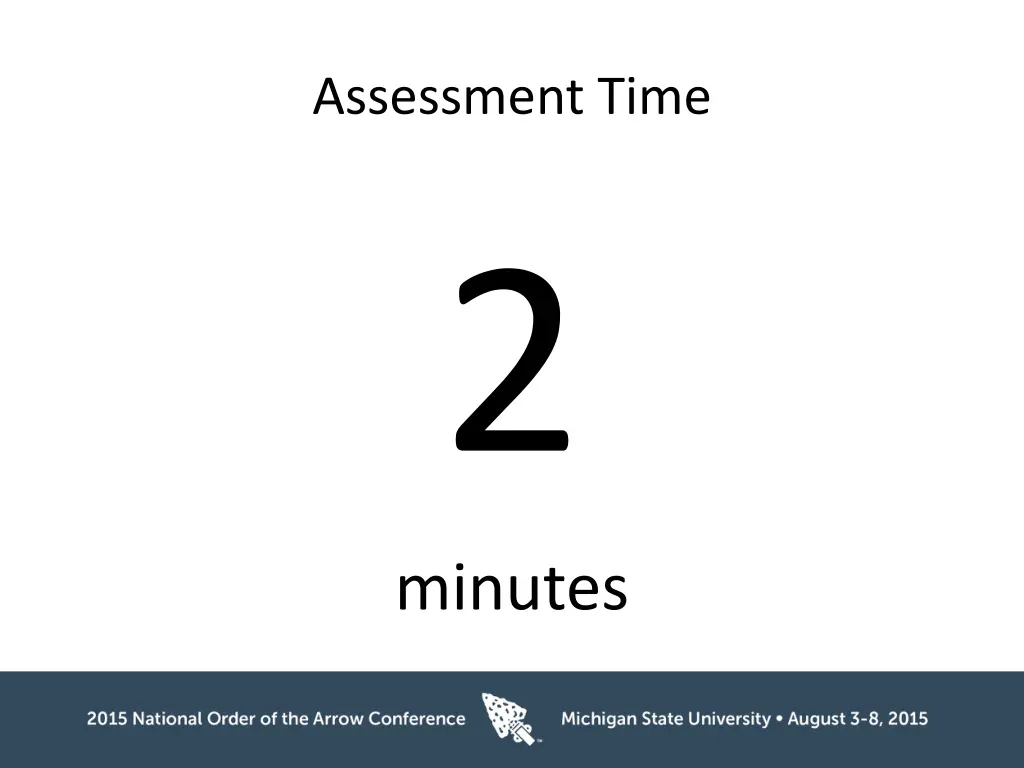 assessment time 2 minutes