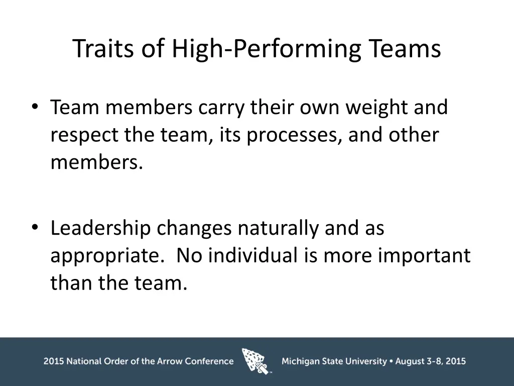 traits of high performing teams 2