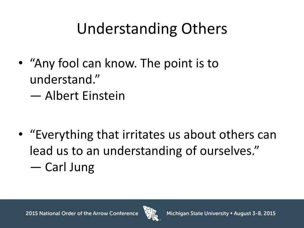 understanding others