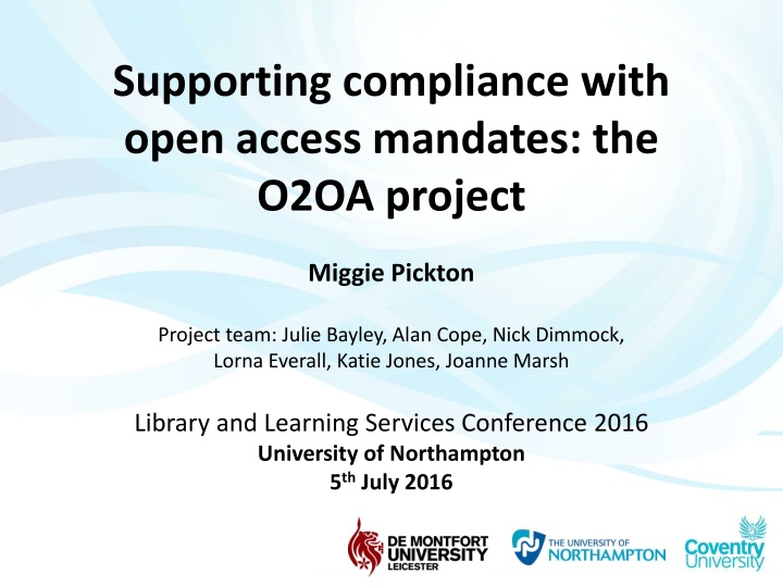 supporting compliance with open access mandates