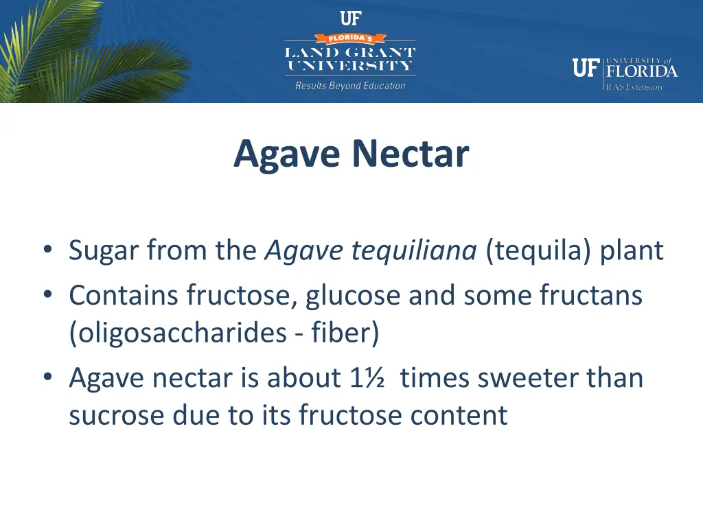 agave nectar