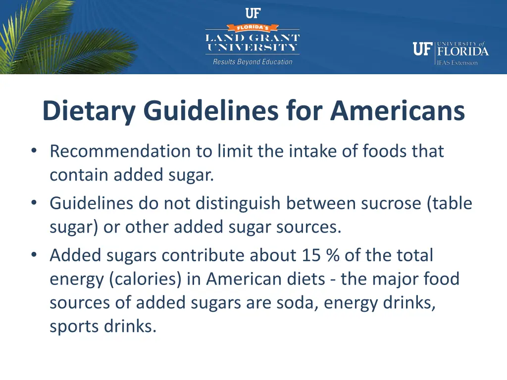 dietary guidelines for americans