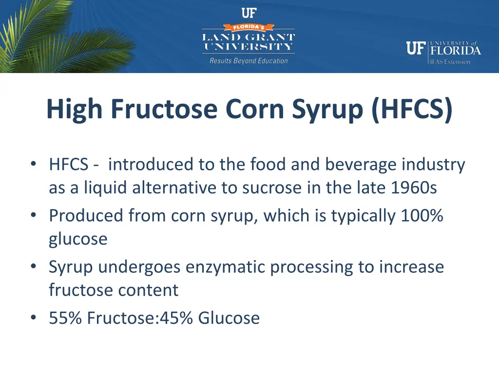 high fructose corn syrup hfcs