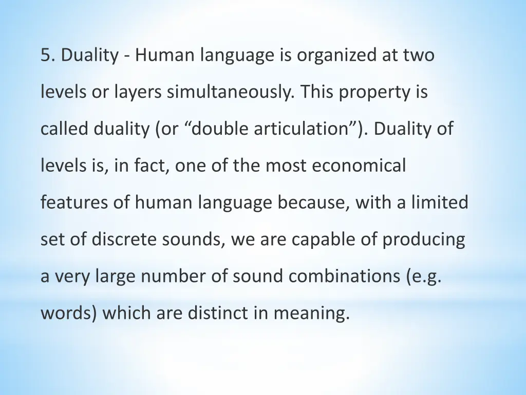 5 duality human language is organized at two