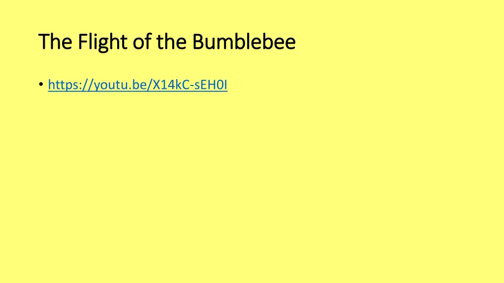 the flight of the bumblebee the flight