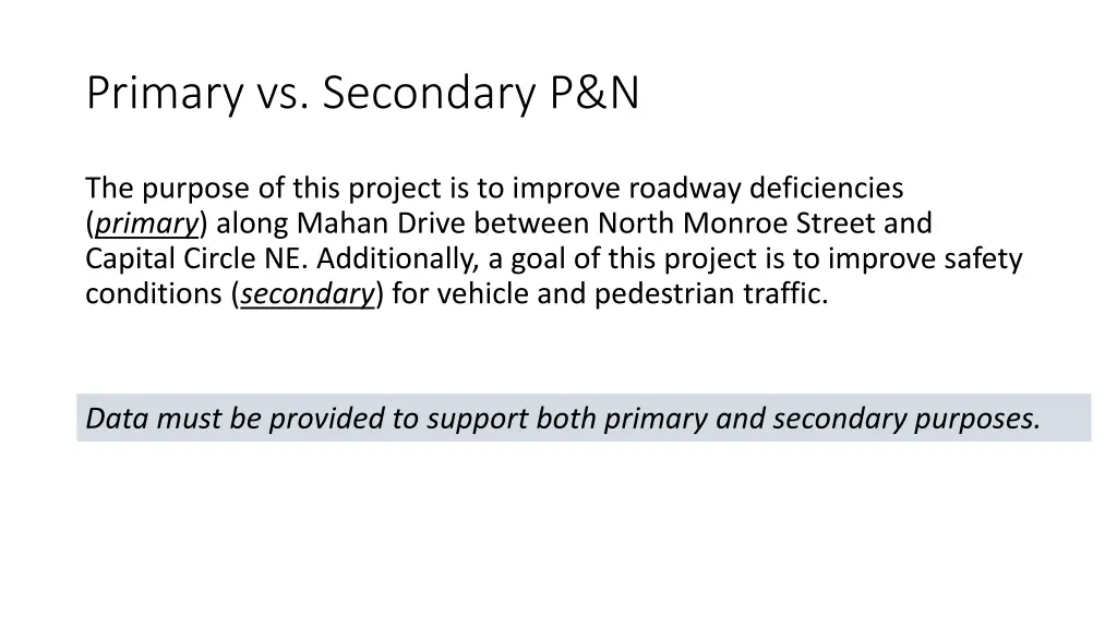 primary vs secondary p n