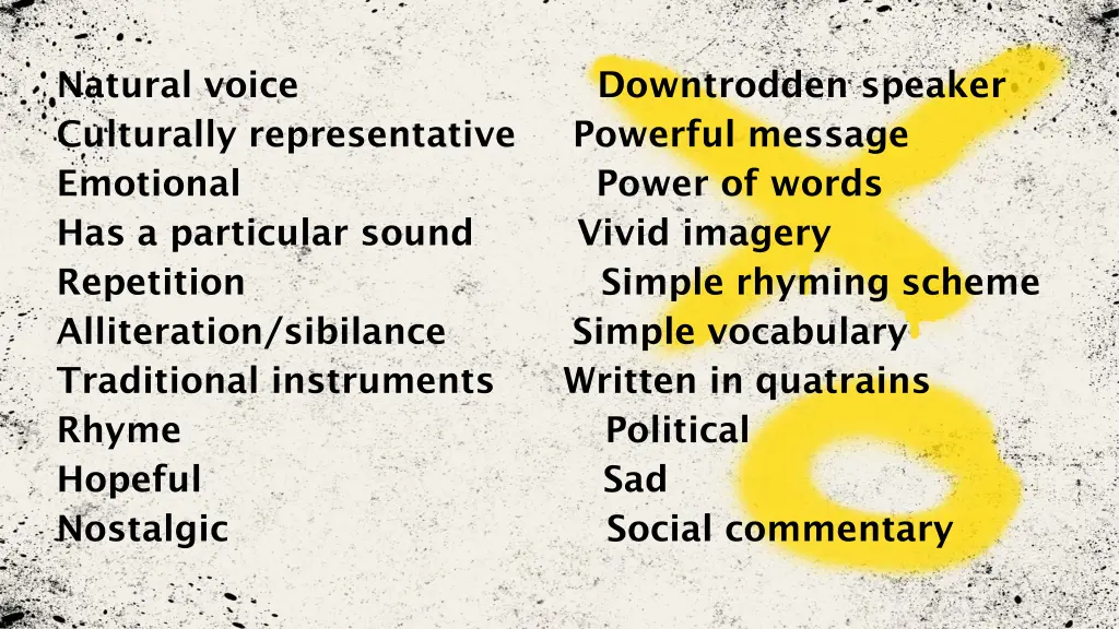 natural voice downtrodden speaker culturally