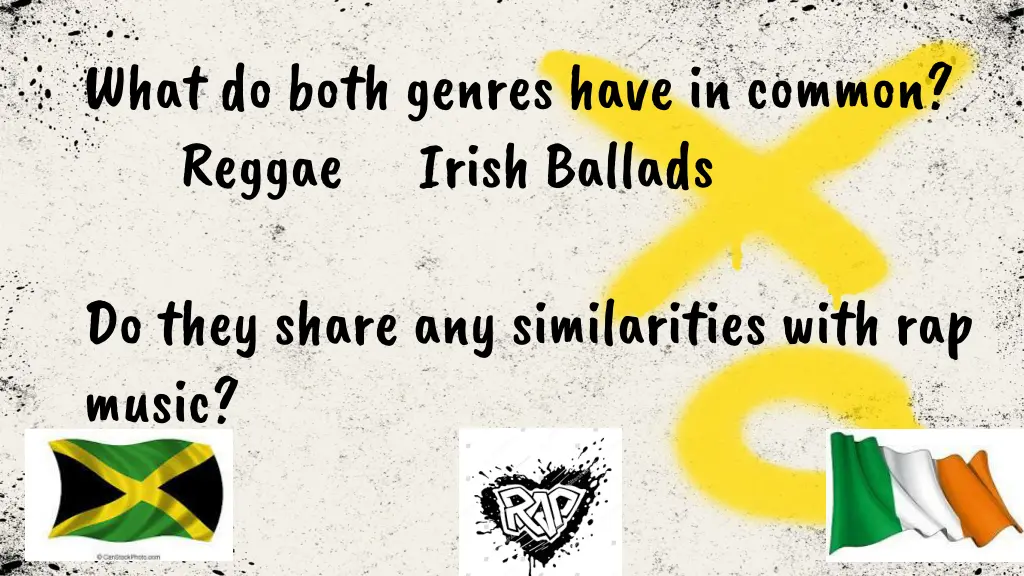 what do both genres have in common reggae irish