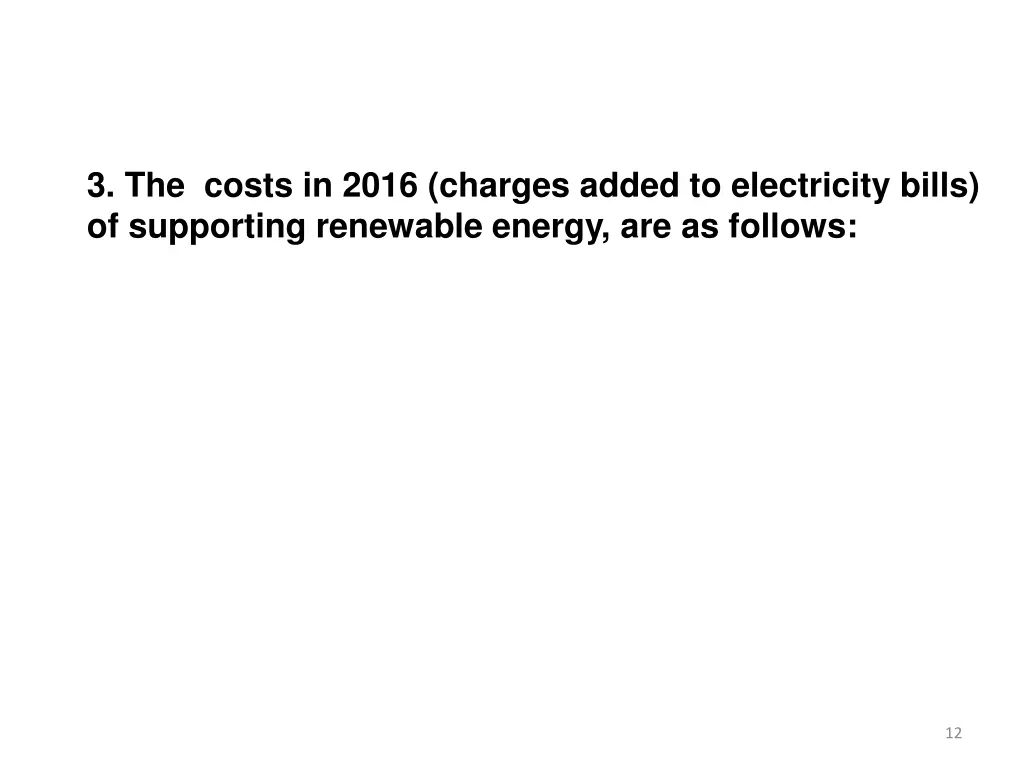 3 the costs in 2016 charges added to electricity