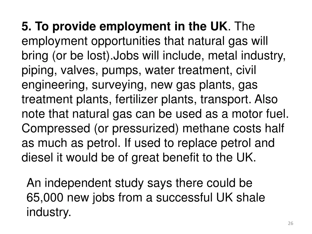 5 to provide employment in the uk the employment