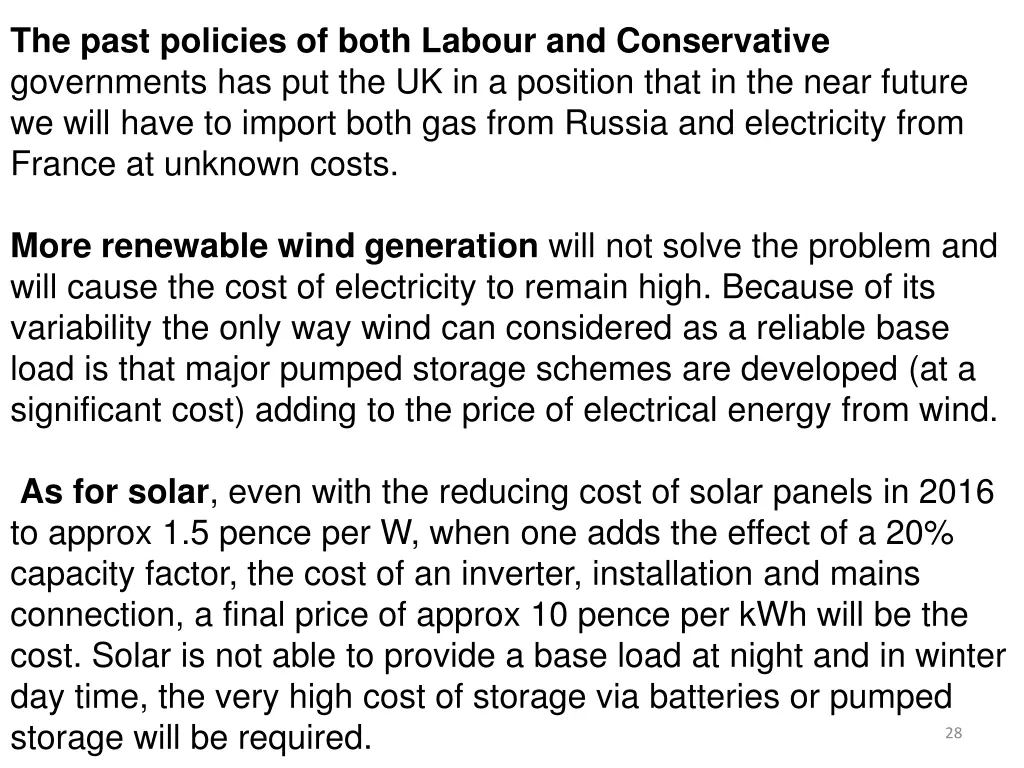 the past policies of both labour and conservative