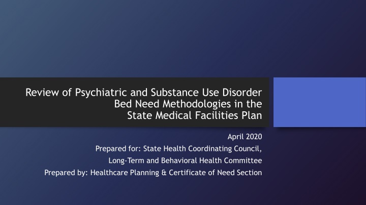 review of psychiatric and substance use disorder