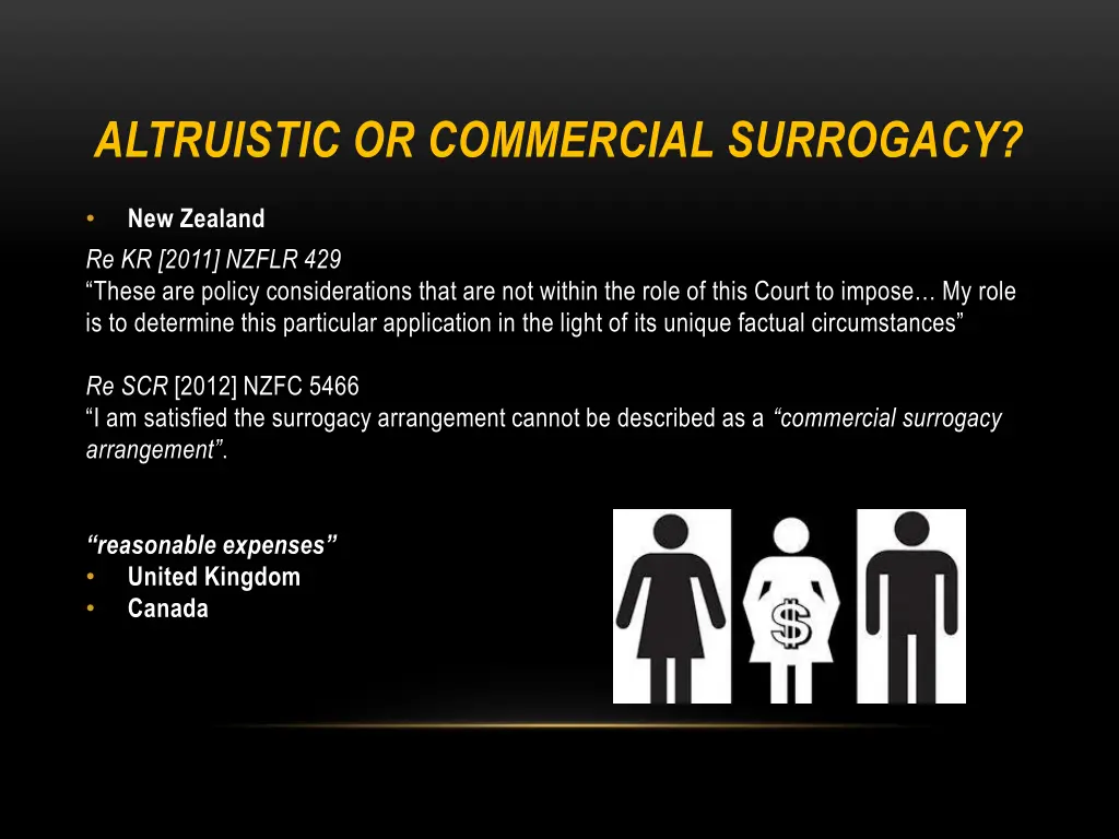 altruistic or commercial surrogacy