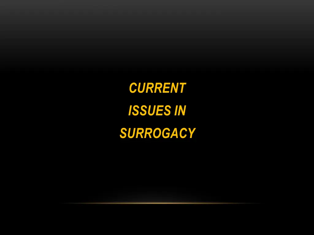 current issues in surrogacy