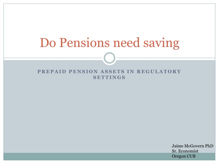 do pensions need saving