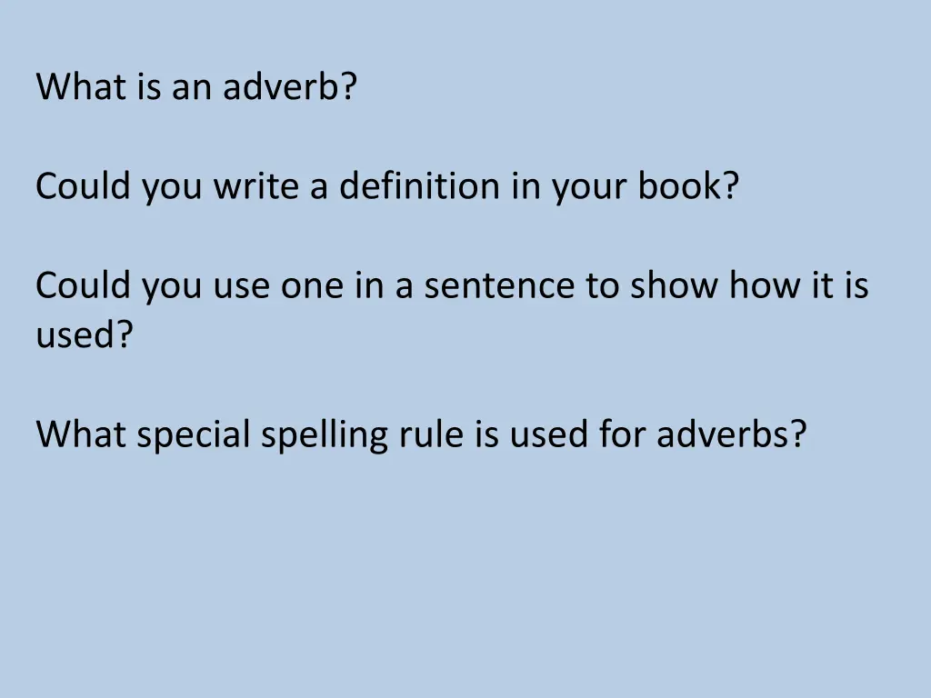 what is an adverb